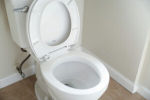 WC-Sitz im Badezimmer